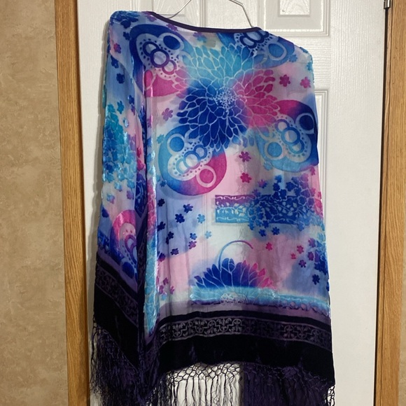 Purple pink and blue. Everything in color is velvety. One size fits all. - Picture 4 of 4